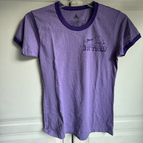 Disney Eeyore Not Today Purple Ringer T-Shirt Womens Medium‎ Winnie the Pooh - Picture 1 of 8